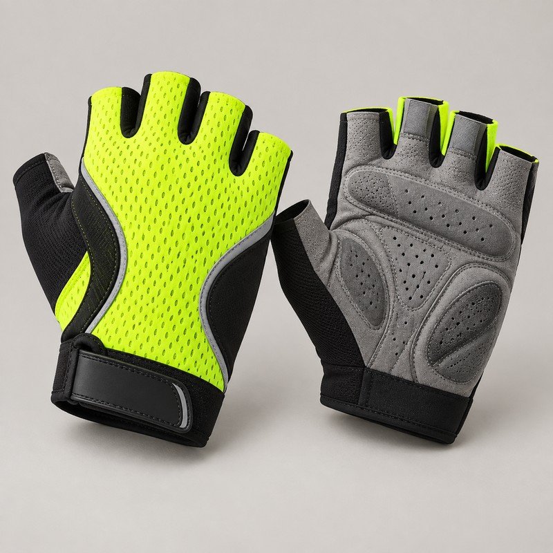Hi Vis Circuit Cycling Gloves