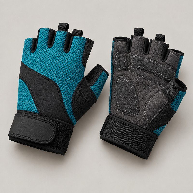 Teal Motion Gym Gloves