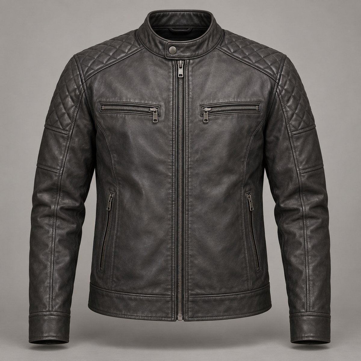 Charcoal Quilted